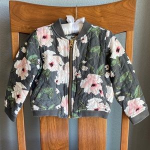 OshKosh Quilted Floral Bomber Jacket, 18-24 month